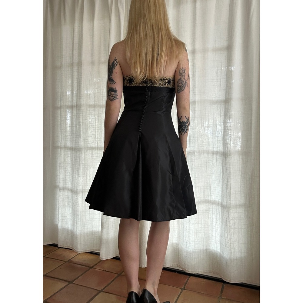 Vintage Betsey Johnson sweetheart neckline drop waist party dress - Picture 3 of 9